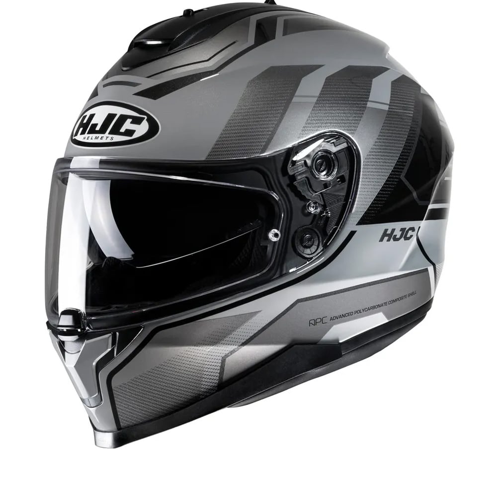 Image of HJC C70 Nian Grey Black Mc5 Full Face Helmets Size 2XL ID 8804269371534