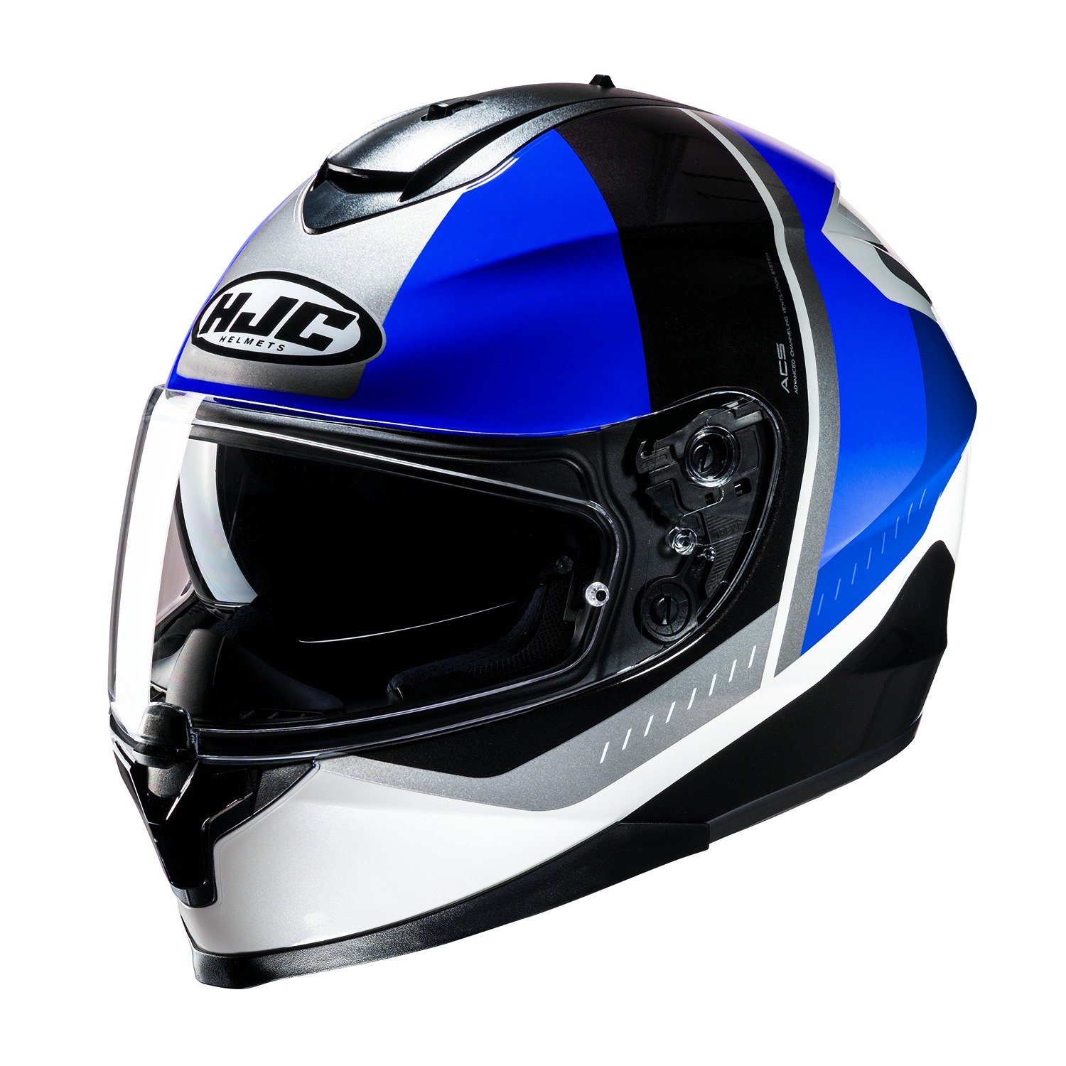 Image of HJC C70N Alia Black Blue Full Face Helmet Taille 2XL
