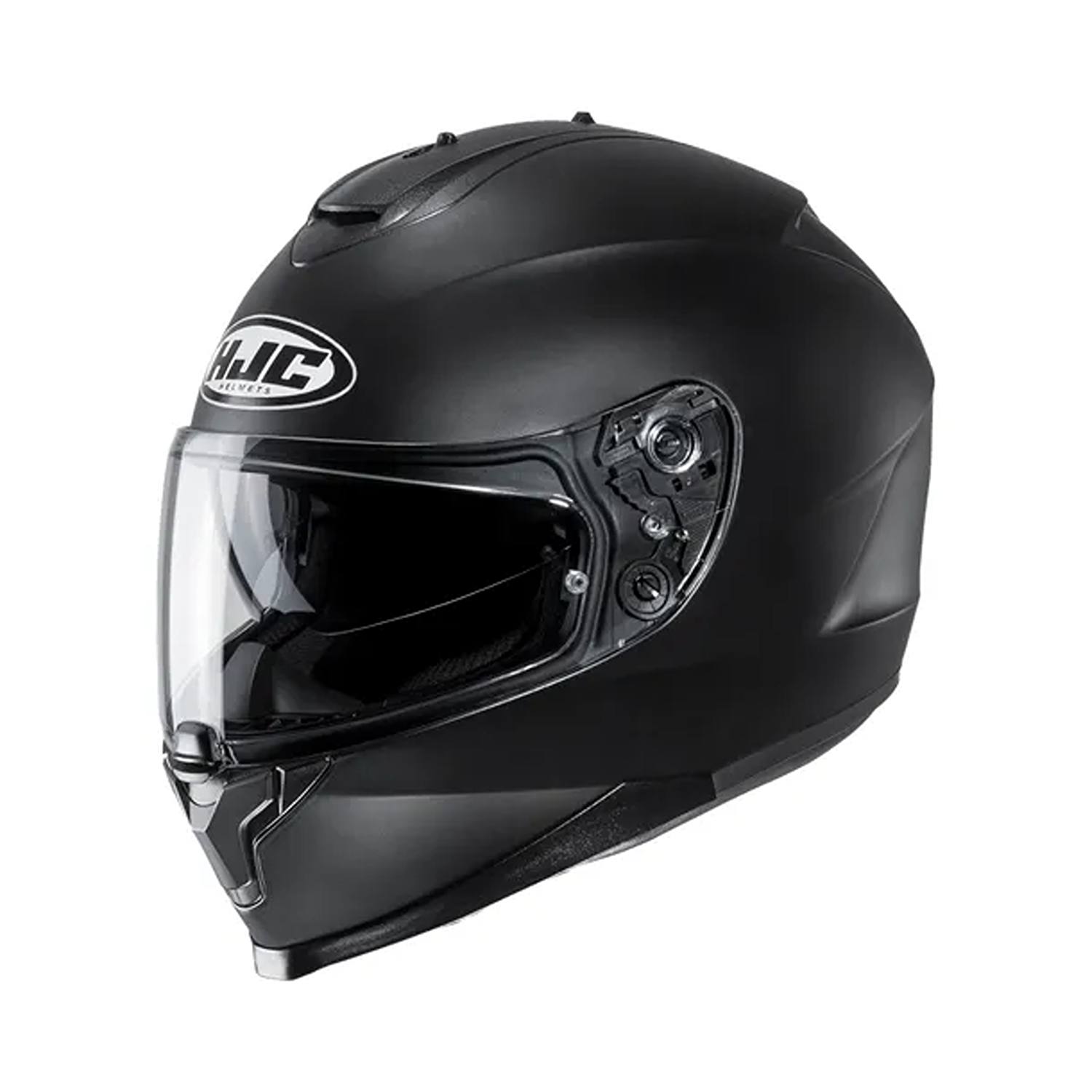 Image of HJC C70N Flat Black Full Face Helmet Size XS ID 8804269436738