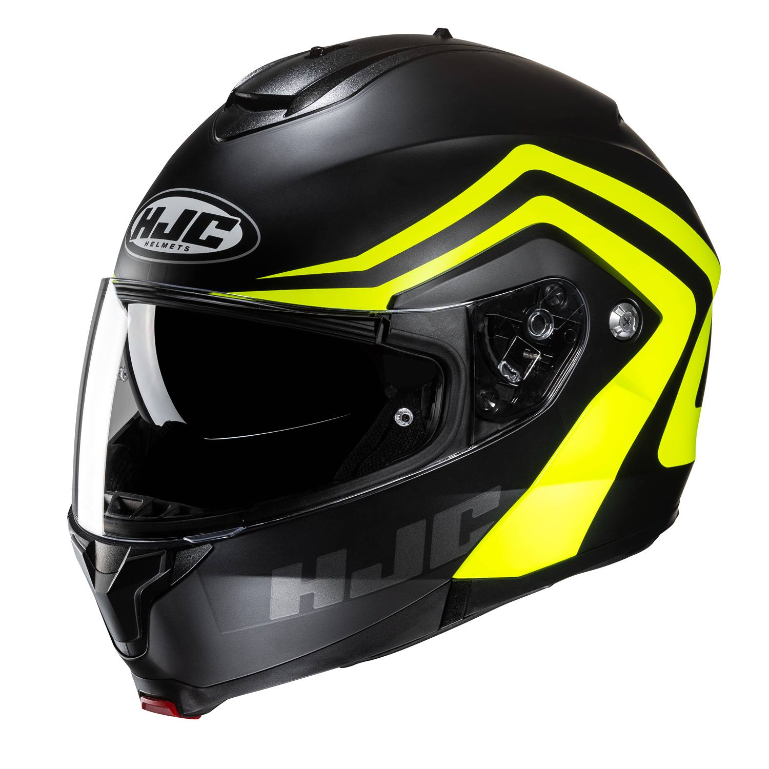 Image of HJC C91N Nepos Black Yellow Modular Helmet Size XS ID 8804269449530