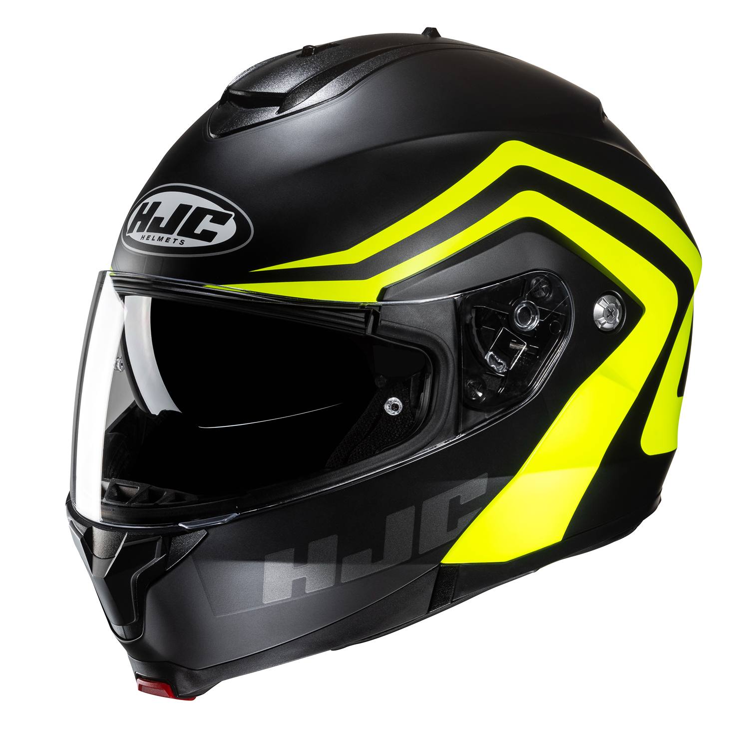 Image of HJC C91N Nepos Black Yellow Modular Helmet Talla M