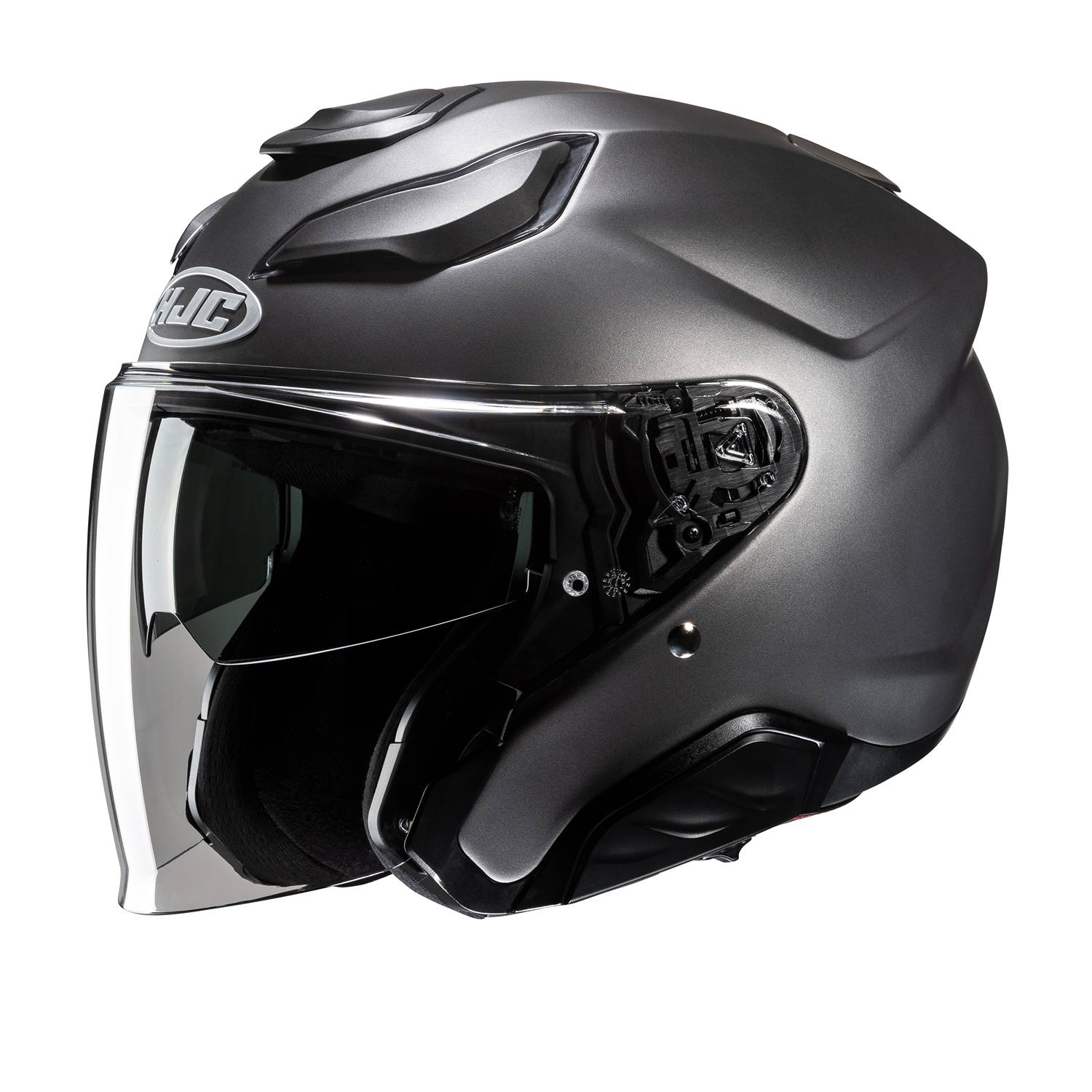 Image of HJC F31 Dark Grey Jet Helmet Size S ID 8804269443316