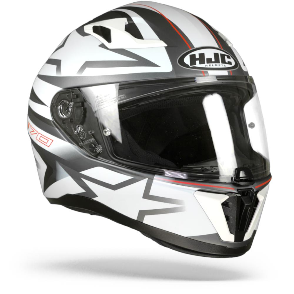 Image of HJC I70 Cravia MC10SF White Grey Red Full Face Helmet Size 2XL ID 8804269248317