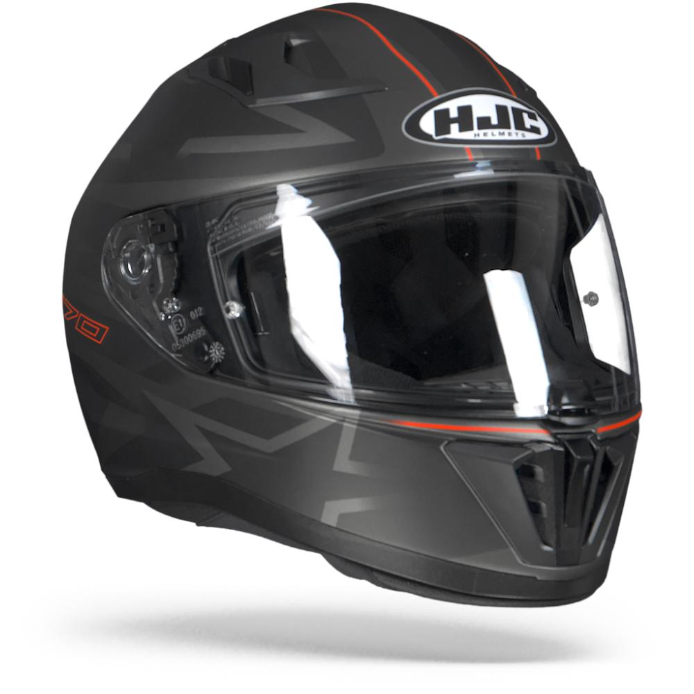 Image of HJC I70 Cravia MC1SF Black Grey Red Full Face Helmet Size 2XL EN