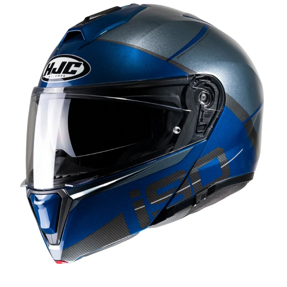Image of HJC I90 May Blue Grey MC2 Modular Helmet Size S ID 8804269375891