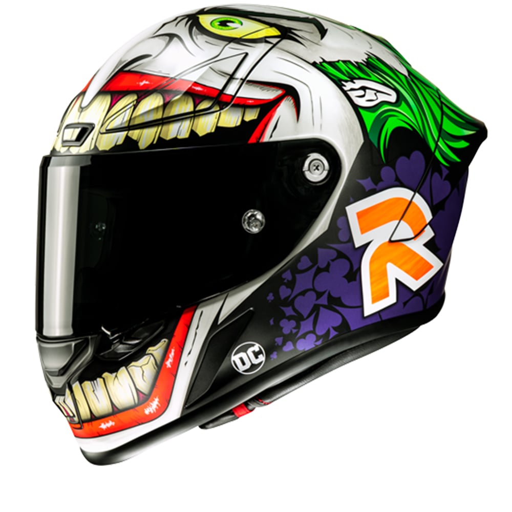Image of HJC RPHA 1 Joker DC Comics Full Face Helmet Size S ID 8804269435731