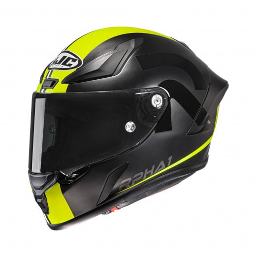 Image of HJC RPHA 1 Senin Black Yellow Mc3Sf Full Face Helmet Size M EN