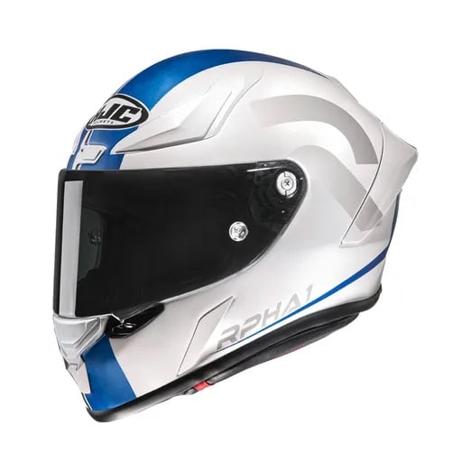 Image of HJC RPHA 1 Senin White Blue Mc2Sf Full Face Helmet Size 2XL EN