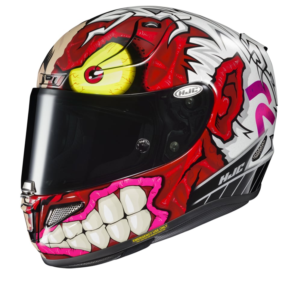 Image of HJC RPHA 11 Two Face DC Comics White Red MC1SF Full Face Helmet Size 2XL ID 8804269422083