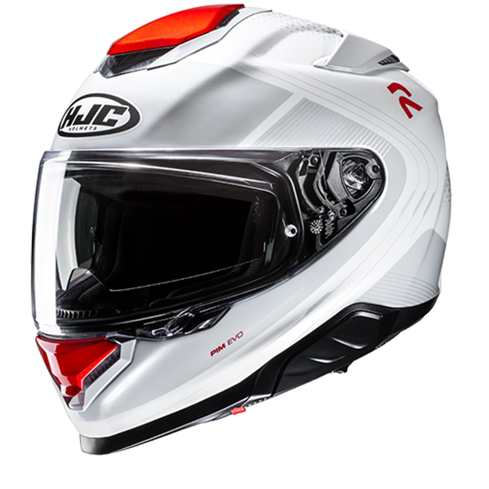 Image of HJC RPHA 71 Frepe White Red Full Face Helmet Size M ID 8804269457467