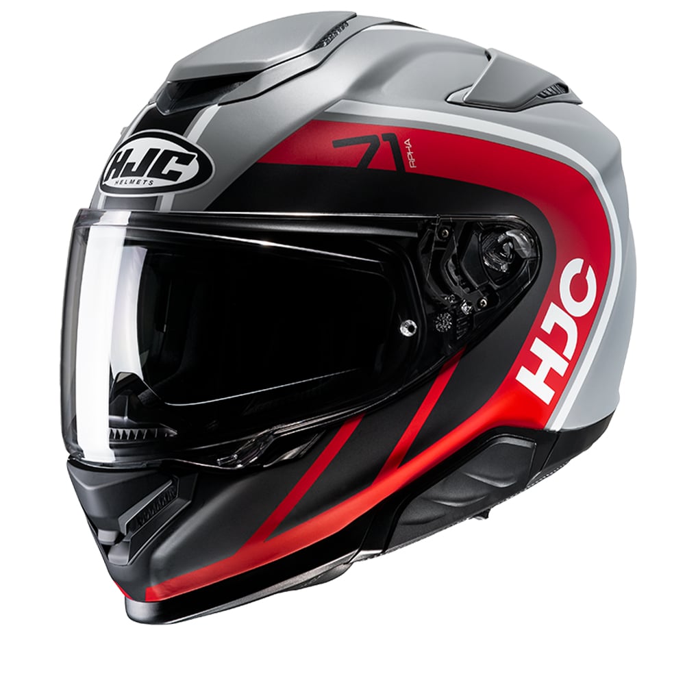 Image of HJC RPHA 71 Mapos Grey Red Mc1Sf Full Face Helmet Size M EN