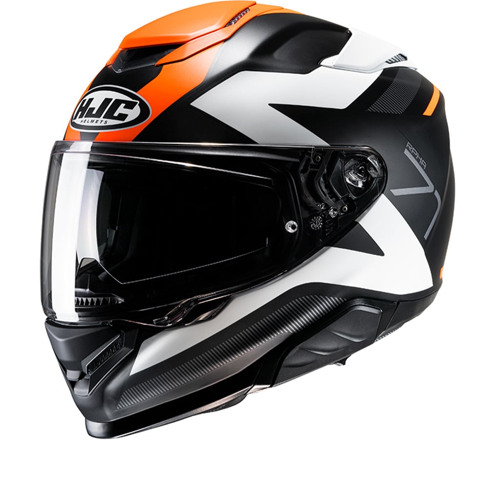 Image of HJC RPHA 71 Pinna Black Orange MC7SF Full Face Helmet Size S ID 8804269398616