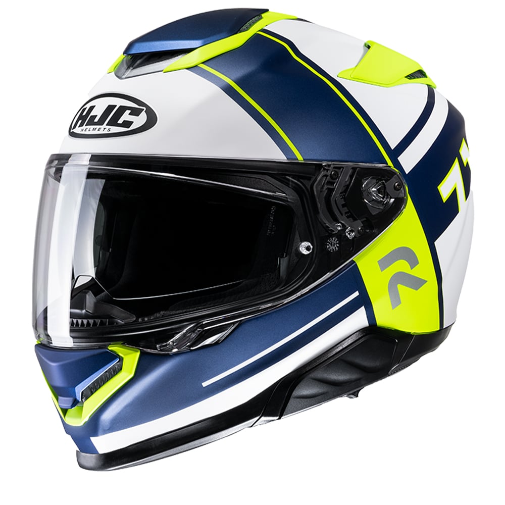 Image of HJC RPHA 71 Zecha White Blue Mc3Hsf Full Face Helmet Talla XL