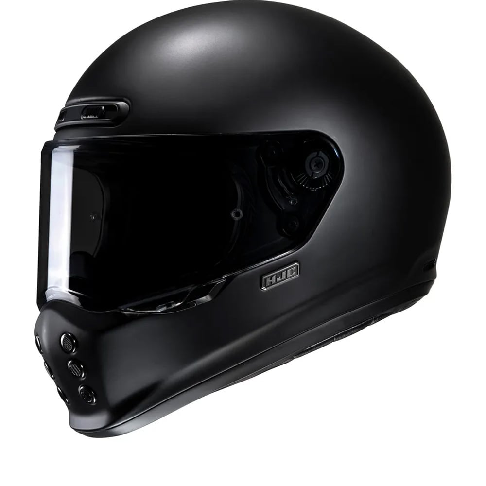 Image of HJC V10 Flat Black Semi Flat Black Full Face Helmet Size XS ID 8804269411278