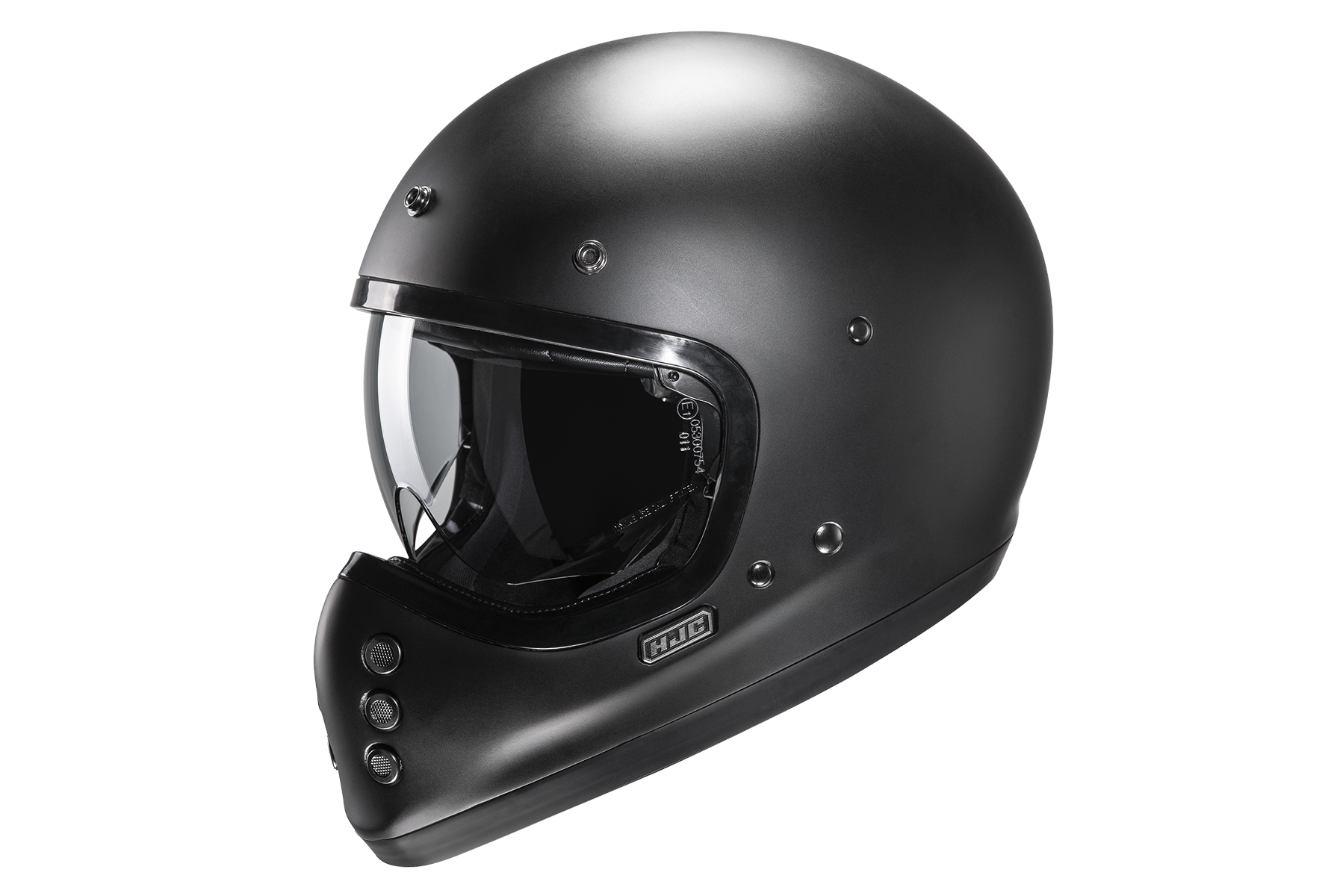 Image of HJC V60 Flat Black Semi Flat Black Full Face Helmet Size XL EN