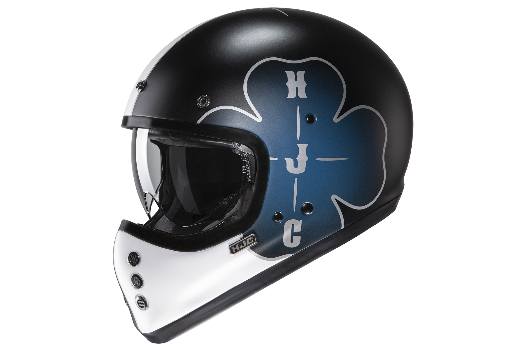 Image of HJC V60 Ofera Black Blue MC5SF Full Face Helmet Size M EN