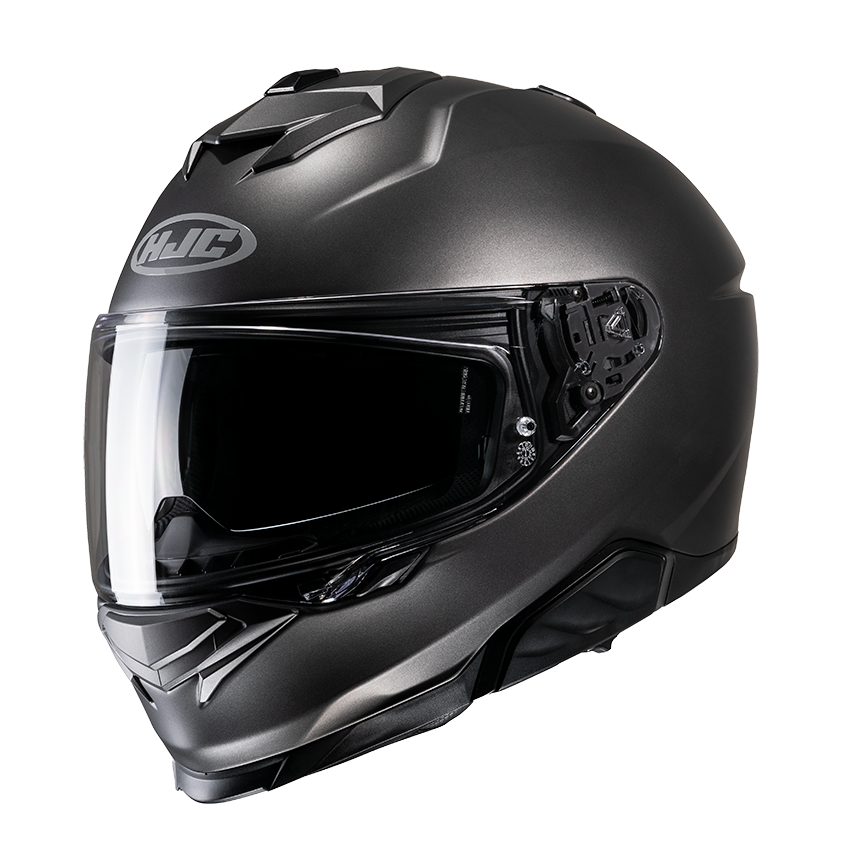 Image of HJC i71 Dark Grey Semi Flat Titanium Full Face Helmets Size 2XL EN