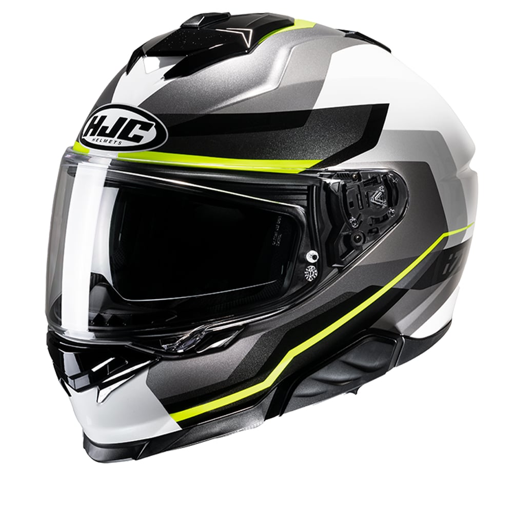 Image of HJC i71 Nior Grey Green MC3H Full Face Helmet Size L EN