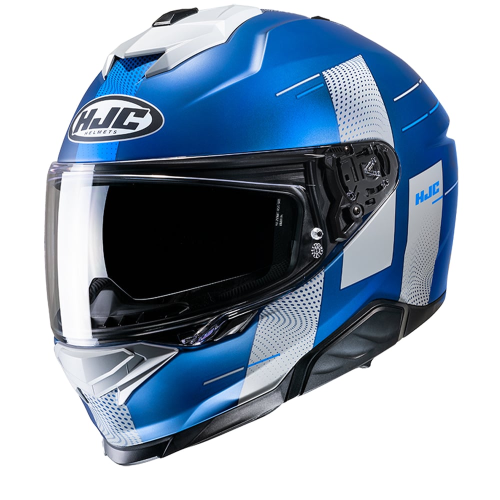 Image of HJC i71 Peka Blue Grey MC2SF Full Face Helmet Size 2XL ID 8804269405291