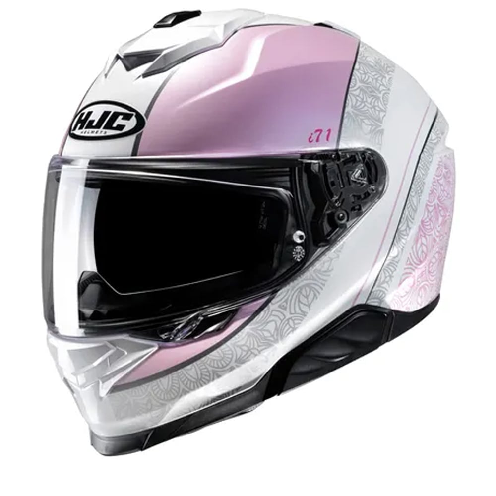 Image of HJC i71 Sera White Pink MC8 Full Face Helmets Size M ID 8804269406915
