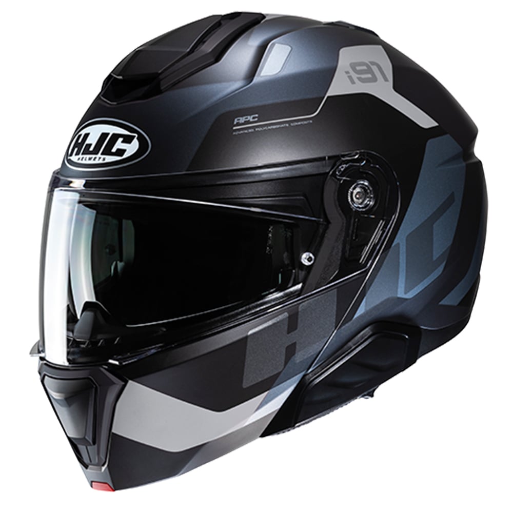 Image of HJC i91 Carst Black Grey Modular Helmet Size M EN