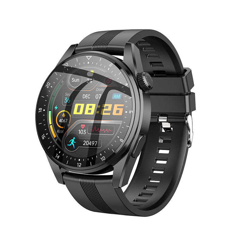 Image of HOCO Y9 132 inch 360*360px HD Full Touch Screen bluetooth Call Heart Rate Monitor IP68 Waterproof Smart Watch