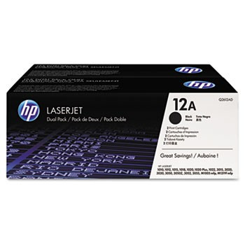 Image of HP 12A Q2612AD dualpack fekete (black) eredeti toner HU ID 4105