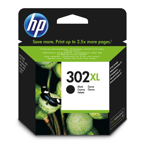 Image of HP 302XL F6U68AE černá (black) originální inkoustová cartridge CZ ID 14119