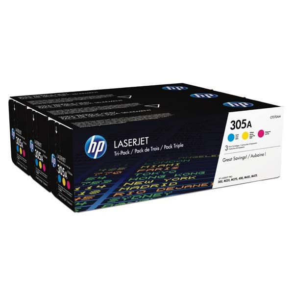 Image of HP 305A CF370AM CMY multipack originálna cartridge SK ID 15455