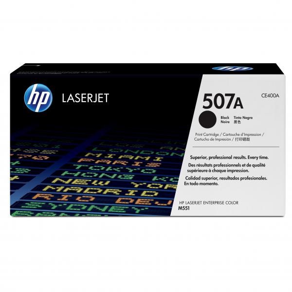 Image of HP 507A CE400A fekete (black) eredeti toner HU ID 15451