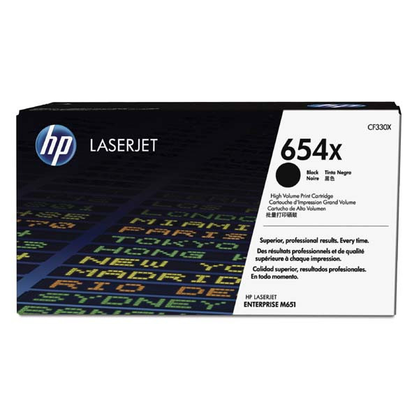 Image of HP 654X CF330X negru (black) toner original RO ID 15467