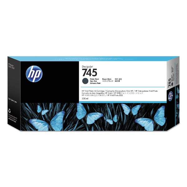 Image of HP 745 F9K05A matt fekete (matte black) eredeti tintapatron HU ID 12434