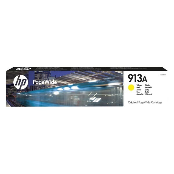 Image of HP 913A F6T79AE galben (yellow) cartus original RO ID 10321