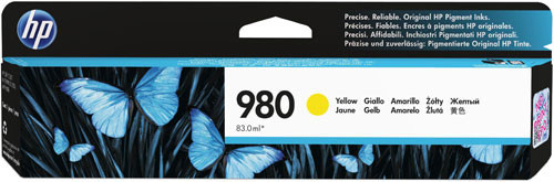 Image of HP 980 D8J09A sárga (yellow) eredeti tintapatron HU ID 7136