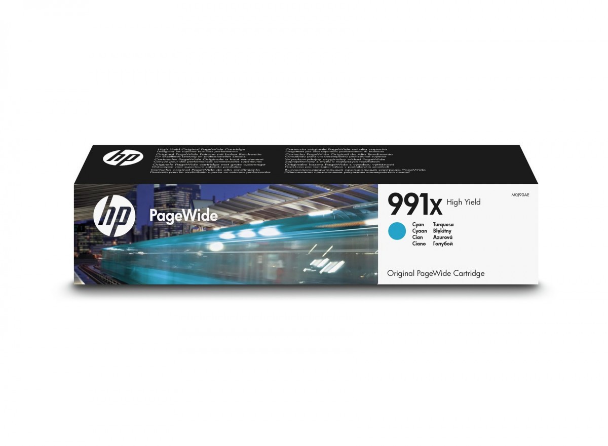 Image of HP 991X M0J90AE azuriu (cyan) cartus original RO ID 12553