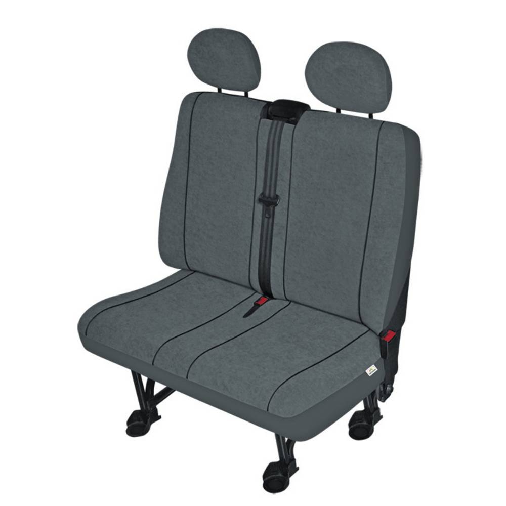 Image of HP AutozubehÃ¶r 22417 Double seat cover 4-piece Polyester Grey Seat (2 people)