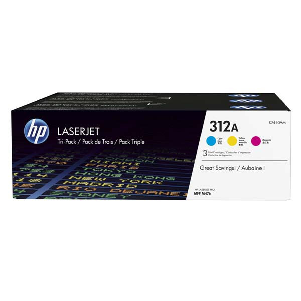 Image of HP eredeti toner CF440AM CMY 8100 (3x2700) oldal HP 312A HP LaserJet Pro M476 Tri-pack HU ID 15477