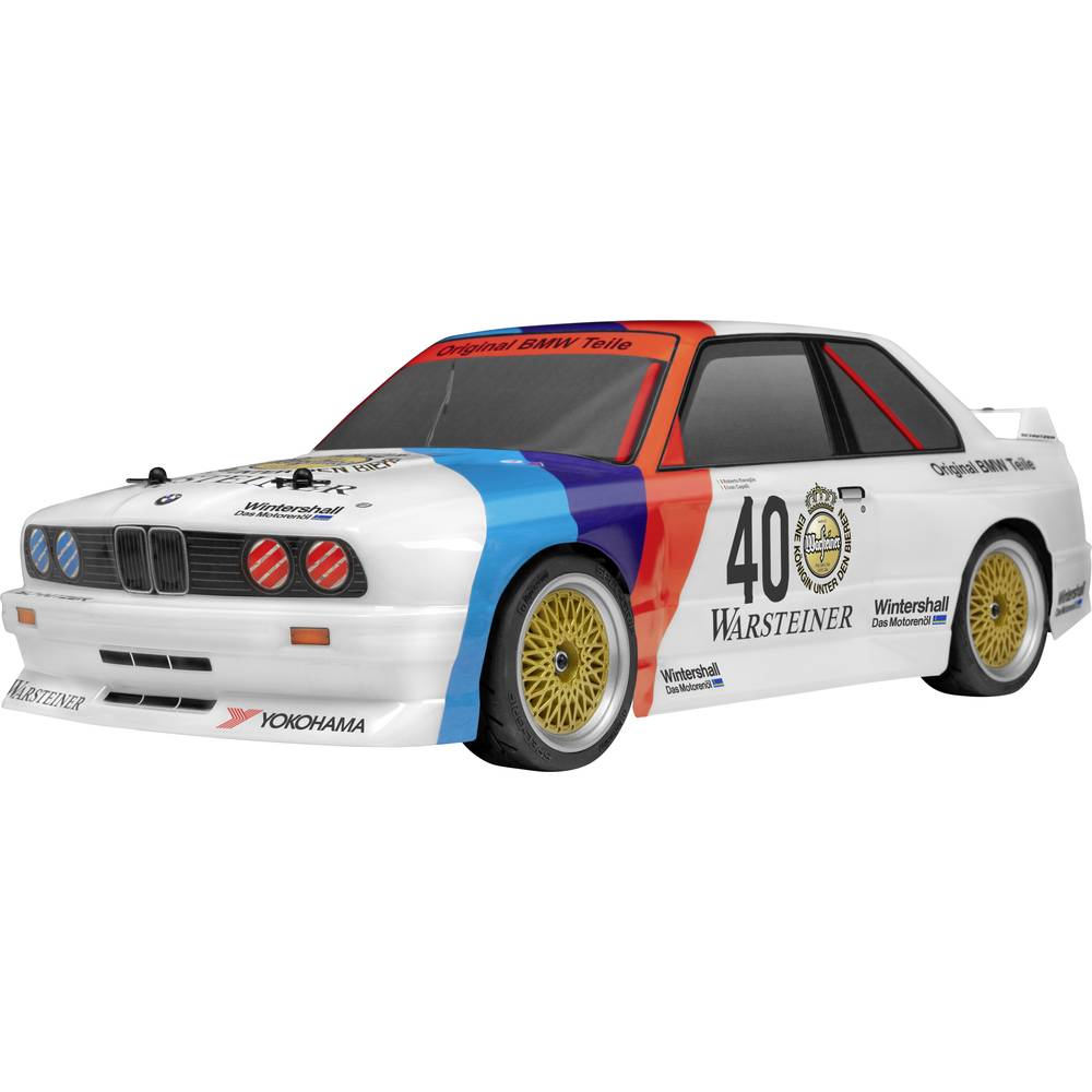 Image of HPI Racing RS4 SPORT 3 BMW M3 E30 Warsteiner 1:10 RC model car Electric Touring car 4WD RtR 24 GHz Incl batteries and