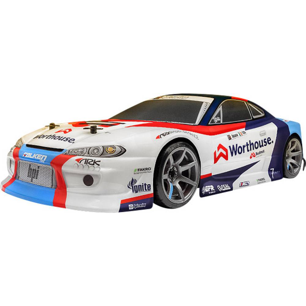 Image of HPI Racing RS4 Sport 3 Drift James Deane Nissan S15 Brushed 1:10 RC model car Electric Road version 4WD RtR 24 GHz