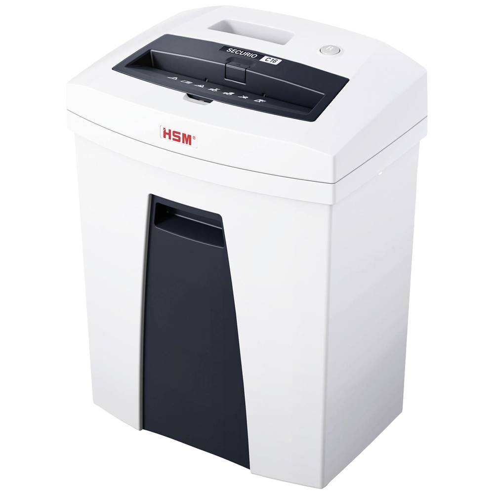 Image of HSM SECURIO C16 Document shredder 14 sheet Ribbon cut 39 mm P-2 25 l Also shreds Paper clips Staples Credit cards
