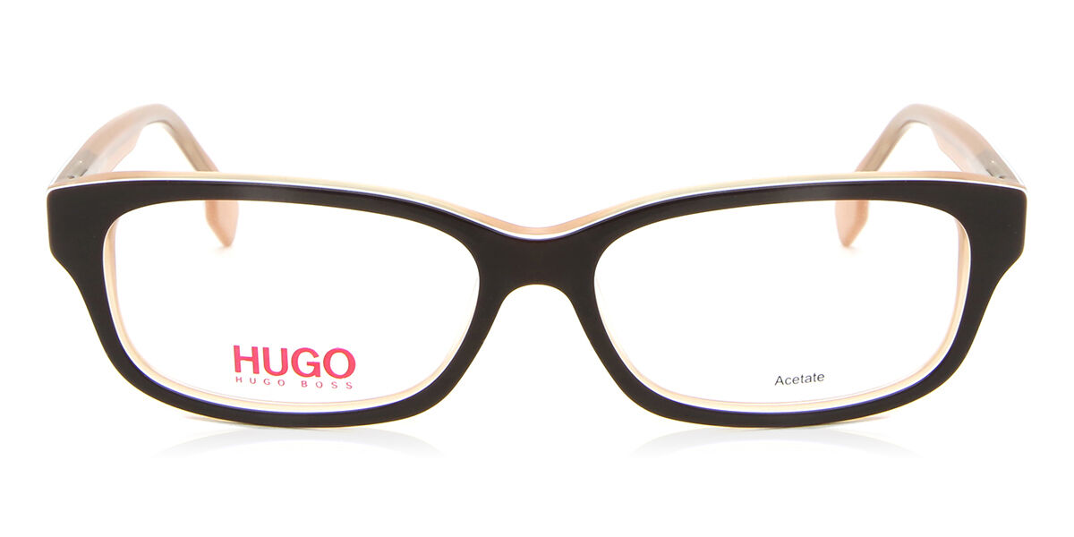 Image of HUGO Hugo 0009 F45 Óculos de Grau Pretos Masculino BRLPT
