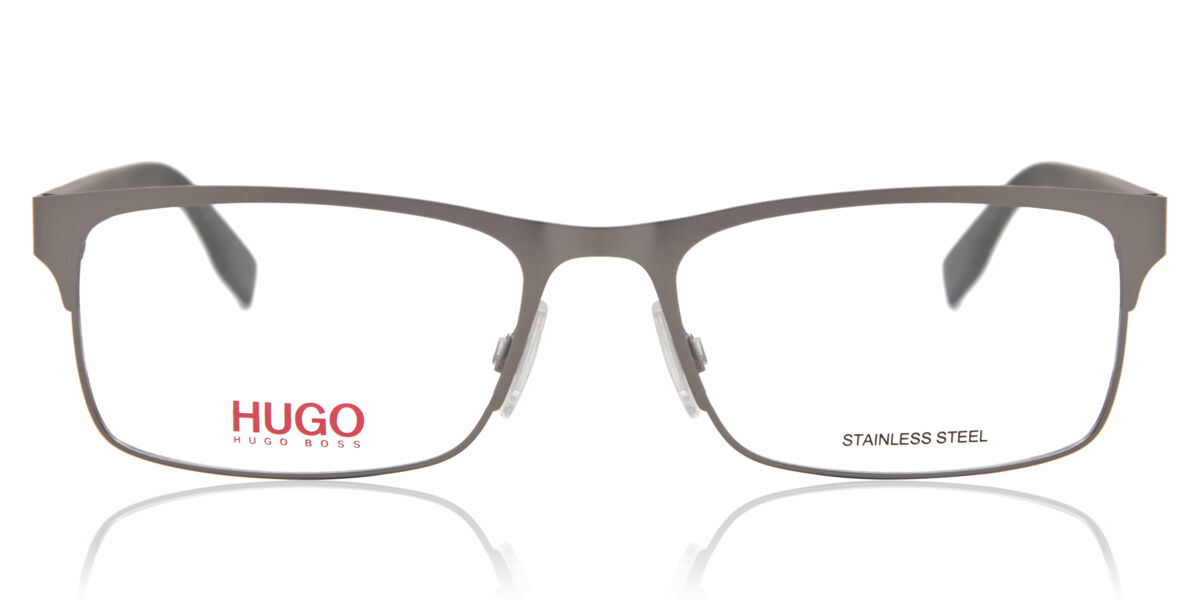 Image of HUGO Hugo 0293 R80 Óculos de Grau Marrons Masculino BRLPT