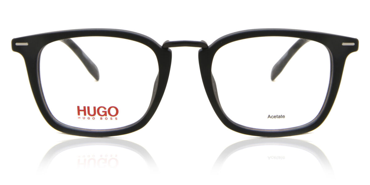 Image of HUGO Hugo 0327 003 Óculos de Grau Pretos Masculino BRLPT