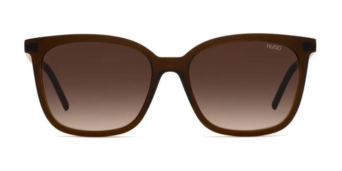 Image of HUGO Hugo 1080/S 09Q/HA 55 Lunettes De Soleil Femme Marrons FR