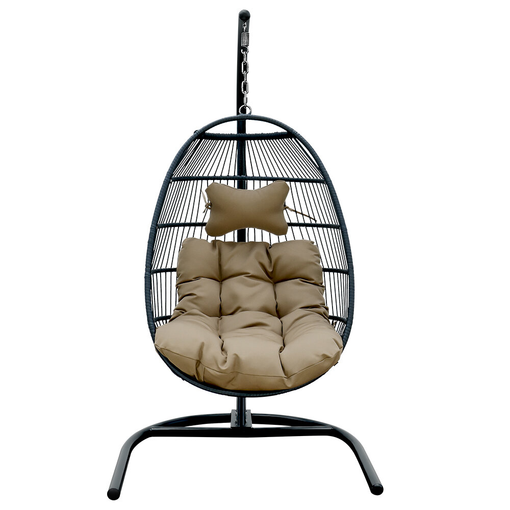 Image of HUOJI HW002C Foldable Swing Chair with Stand