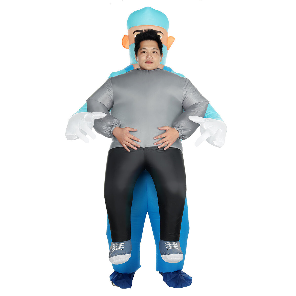 Image of Halloween Doctor Holding People Inflatable Clothing Stage Performance Inflatable Clothing Devil Funny Walking Prop Cloth