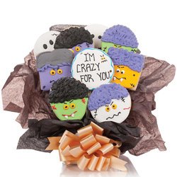 Image of Halloween Ghouls Cookie Bouquet - 9 Pc