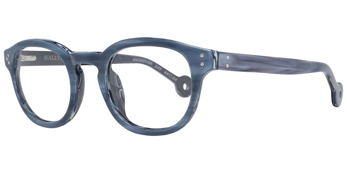 Image of Hally & Son HS500V 50 Óculos de Grau Azuis Masculino PRT