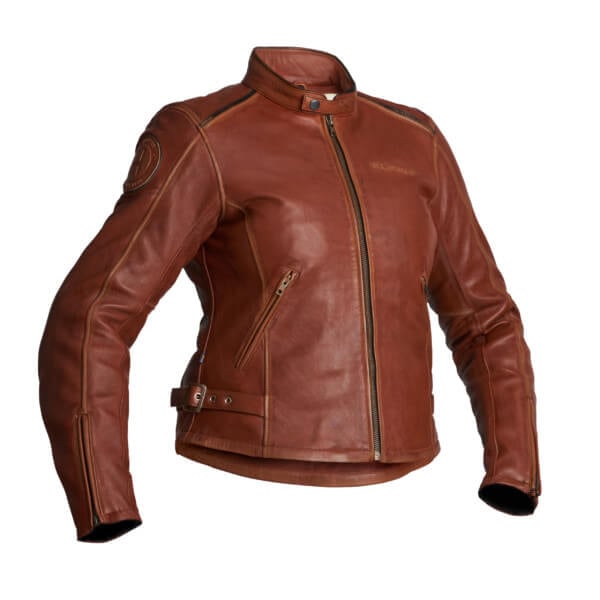 Image of Halvarssons Nyvall Leather Jacket Lady Cognac Size 38 EN