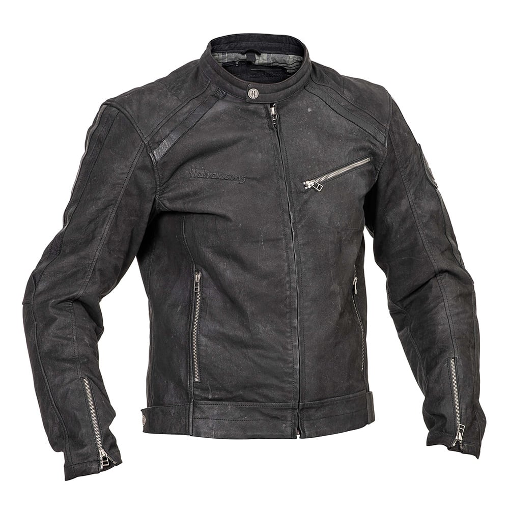Image of Halvarssons Sandtorp Leather Jacket Black Size 48 EN
